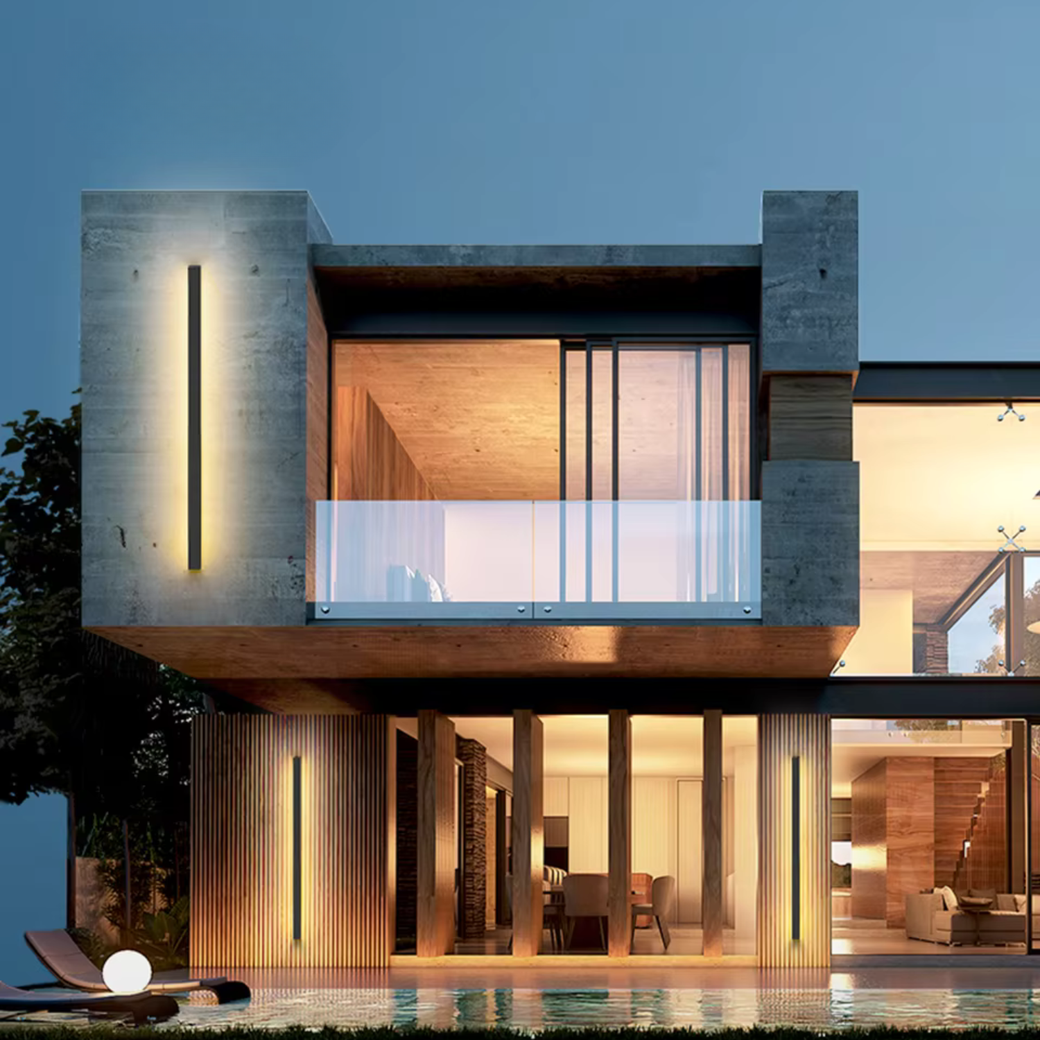 MINIMALISTISCHE OUTDOOR WANDLEUCHTE