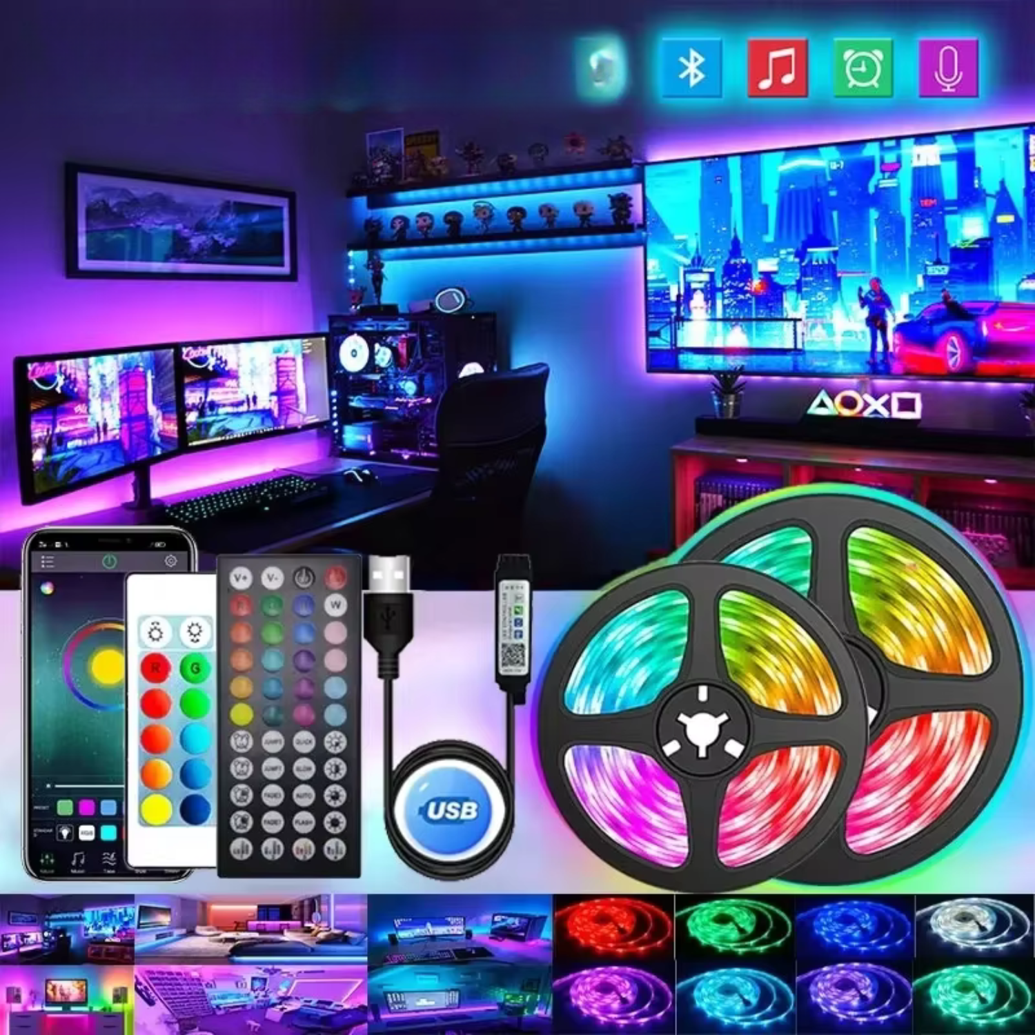 USB-LED Streifen RGB