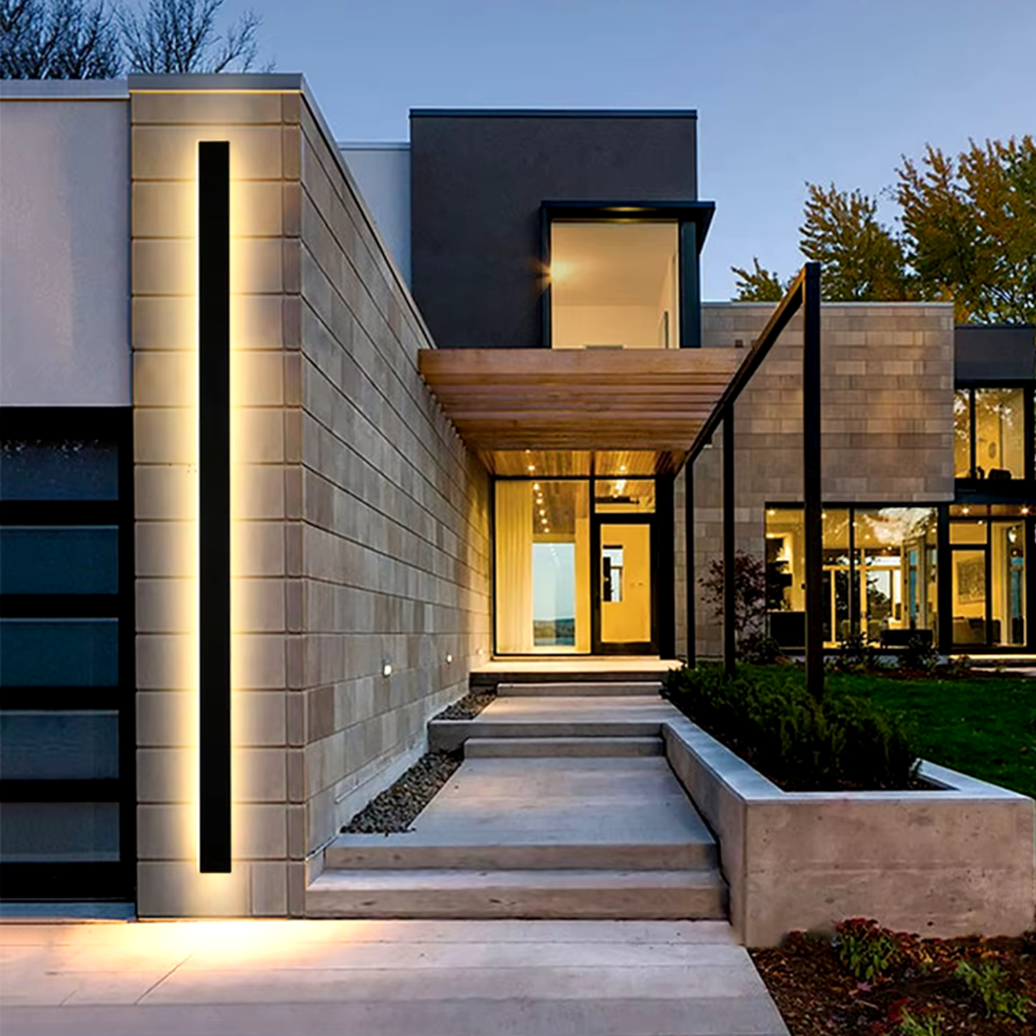 MINIMALISTISCHE OUTDOOR WANDLEUCHTE